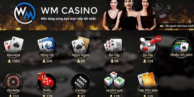 Rồng hổ là game bài nổi bật tại sảnh WM Casino 888b